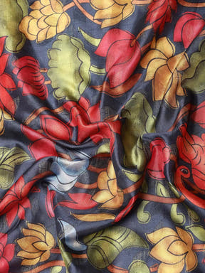 Kalamkari Pattu Banarasi Silk Saree 