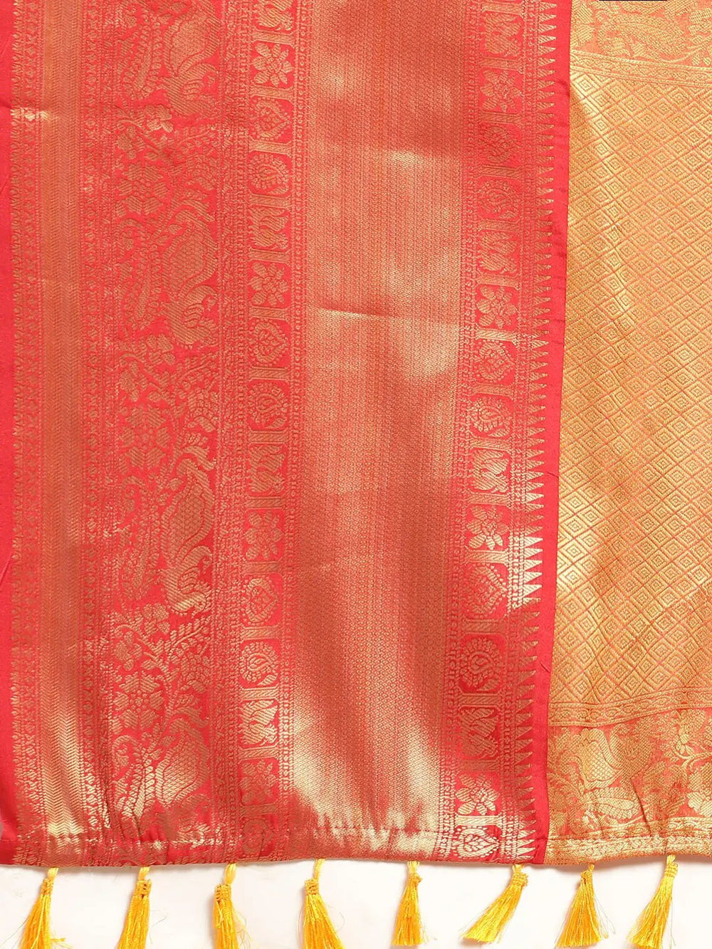 Kalamkari Pattu Banarasi Silk Saree 