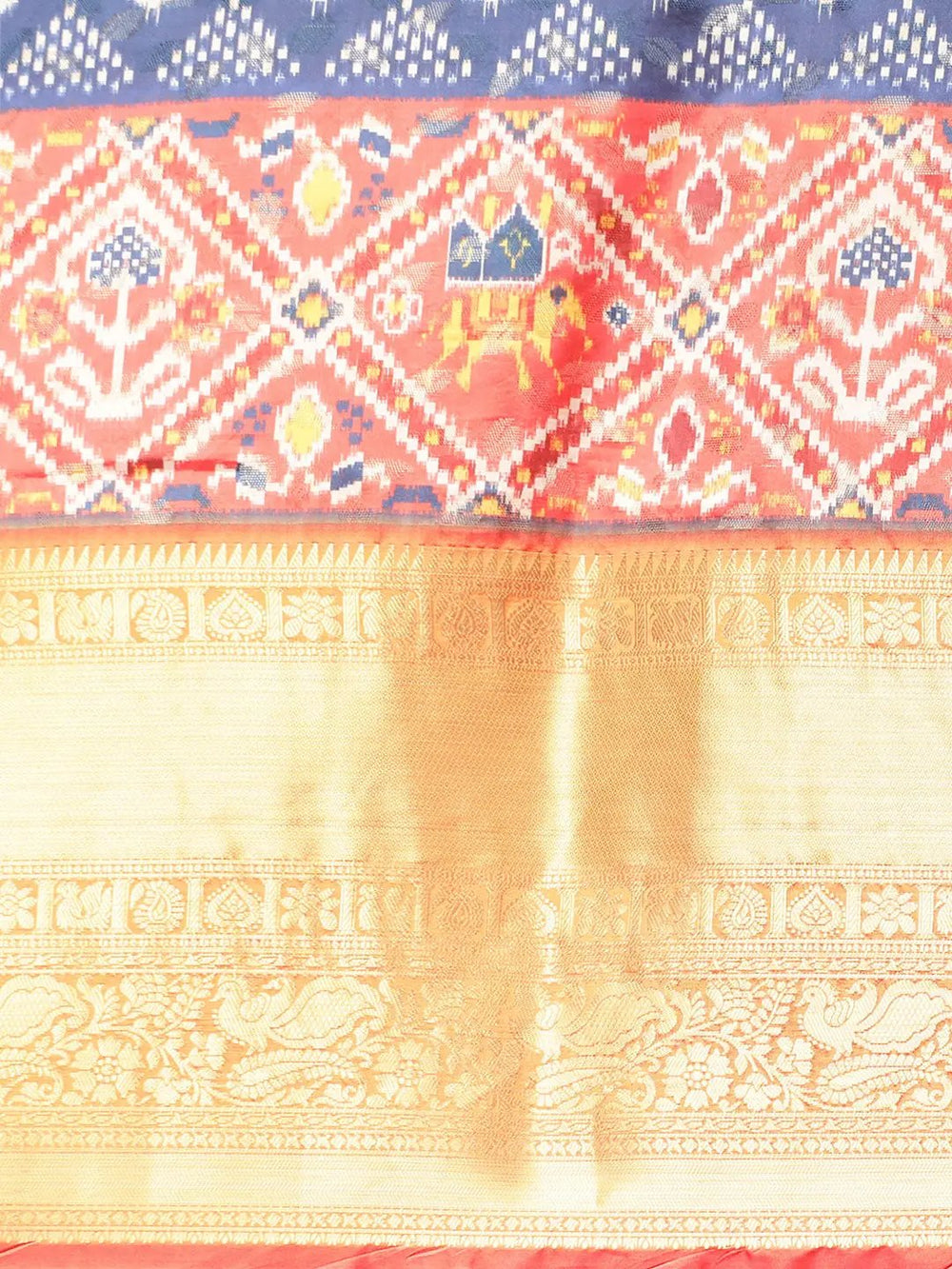 Kalamkari Pattu Banarasi Silk Saree 