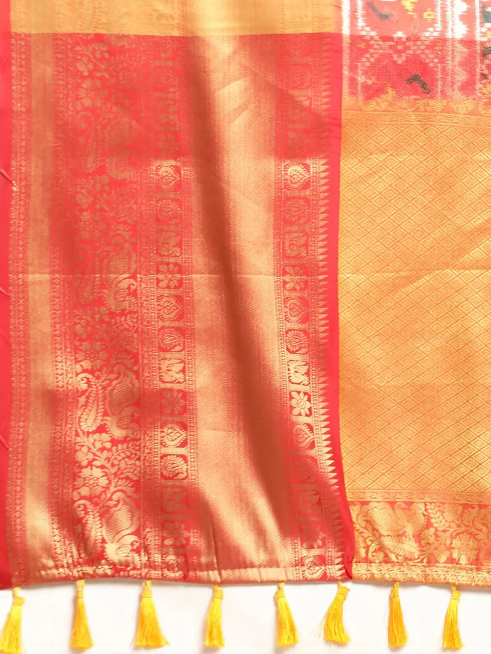 Kalamkari Pattu Banarasi Silk Saree 