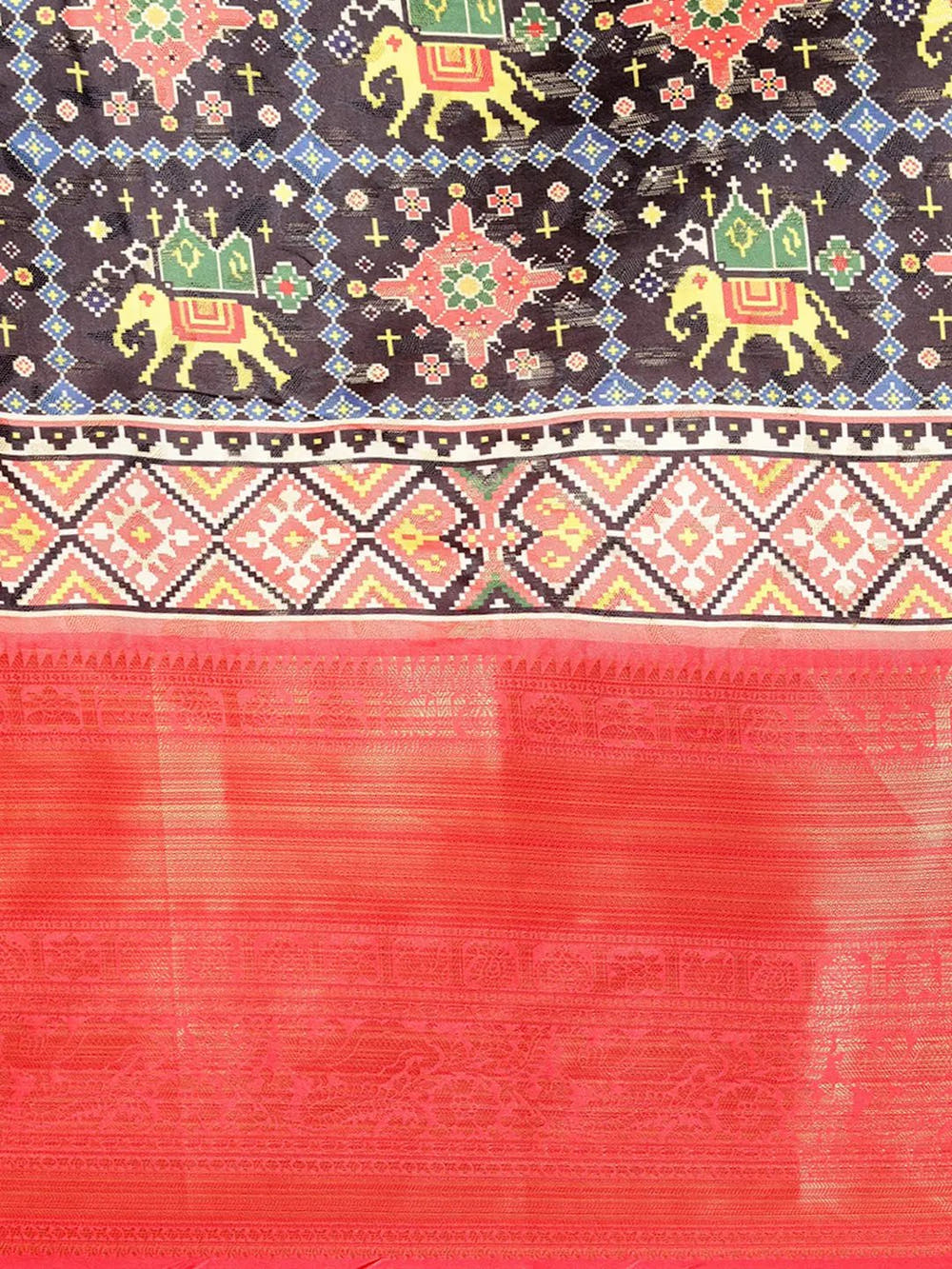 Kalamkari Pattu Banarasi Silk Saree 