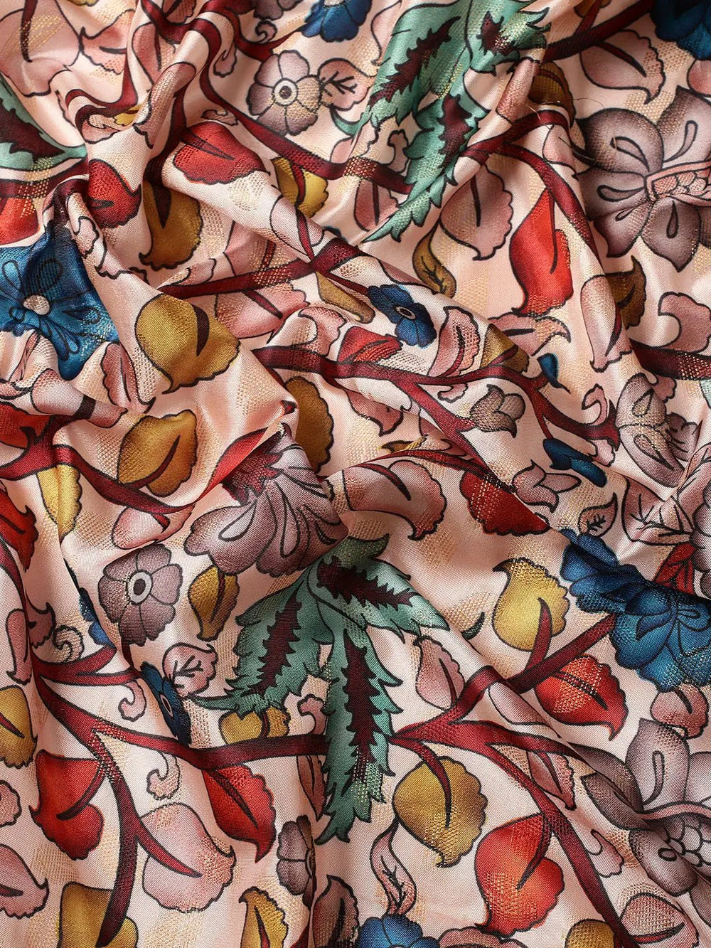 Kalamkari Pattu Banarasi Silk Saree 