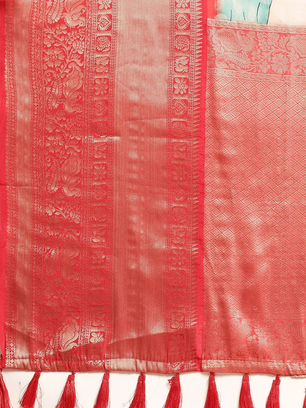Kalamkari Pattu Banarasi Silk Saree 