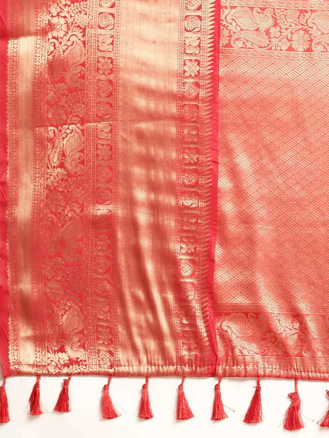 Kalamkari Pattu Banarasi Silk Saree 