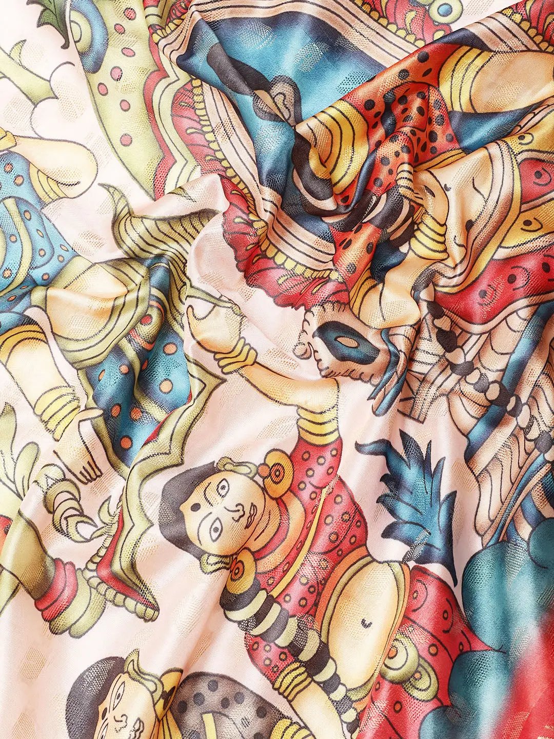 Kalamkari Pattu Banarasi Silk Saree 