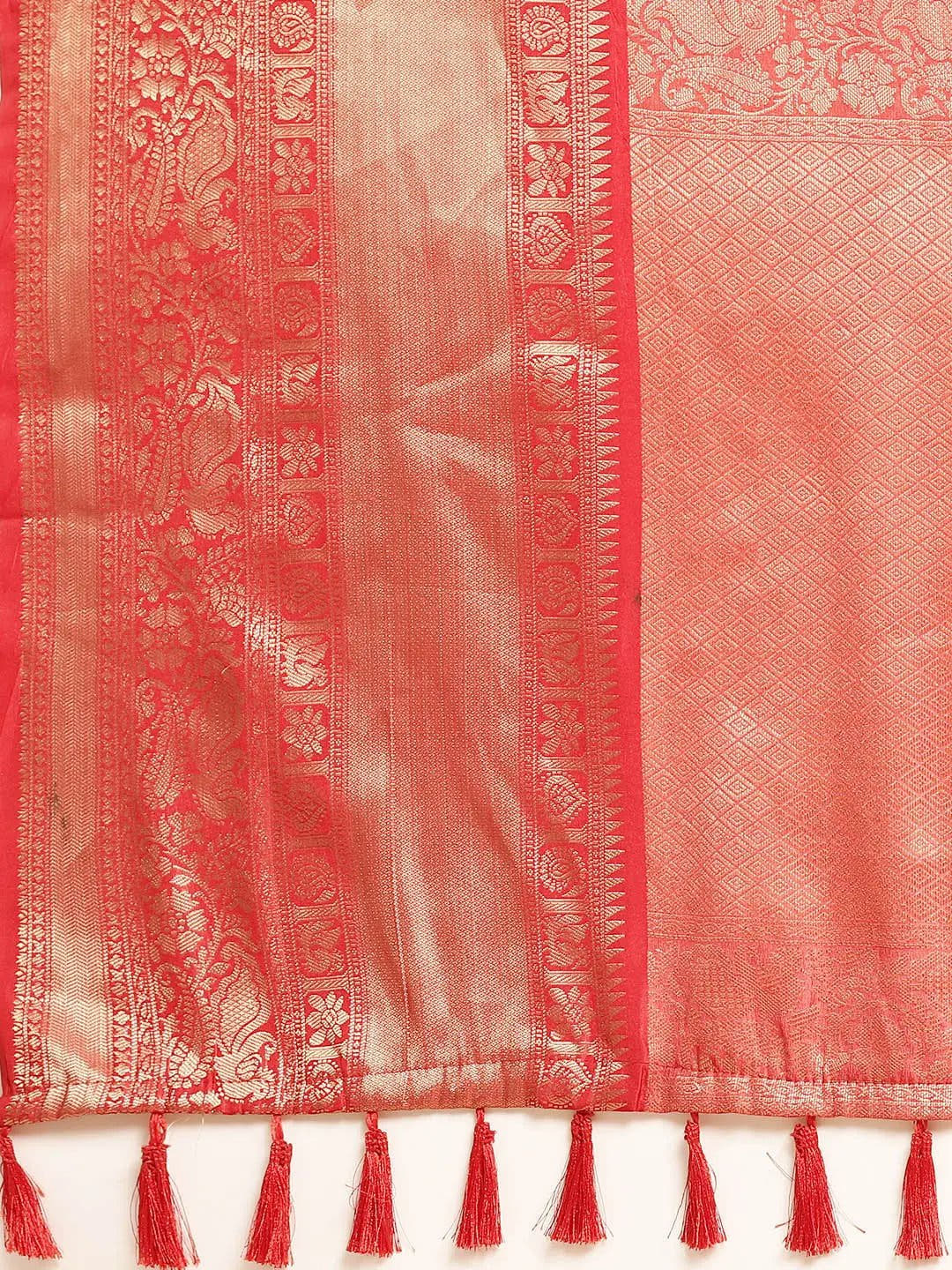 Kalamkari Pattu Banarasi Silk Saree 