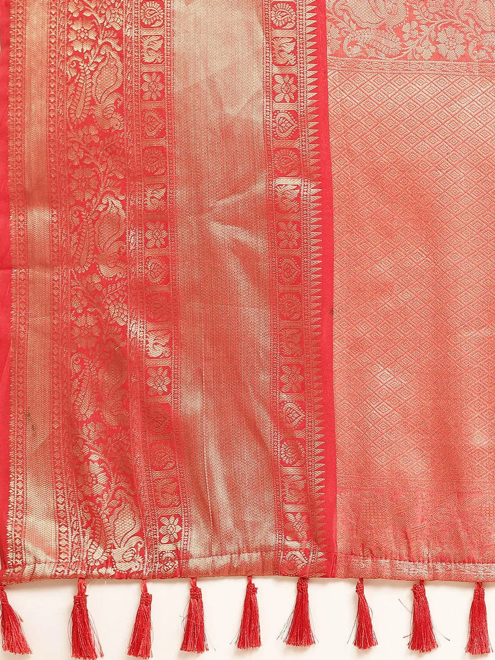 Kalamkari Pattu Banarasi Silk Saree 
