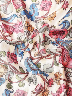 Kalamkari Pattu Banarasi Silk Saree 