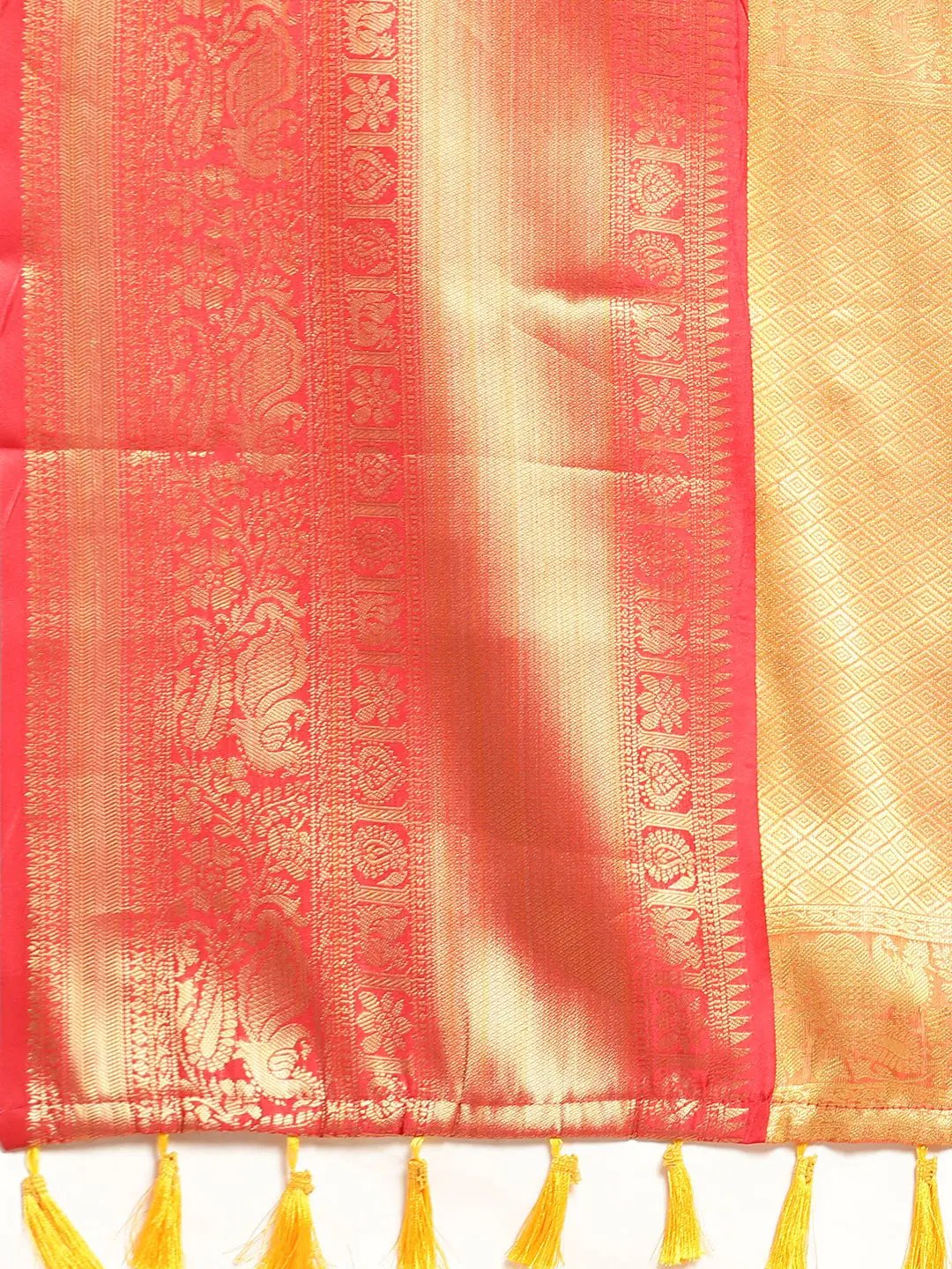 Kalamkari Pattu Banarasi Silk Saree 