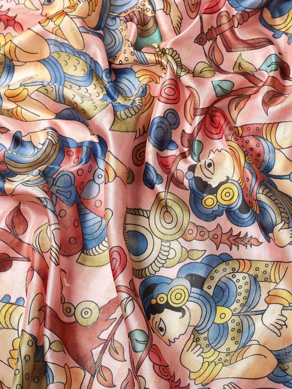 Kalamkari Pattu Banarasi Silk Saree 