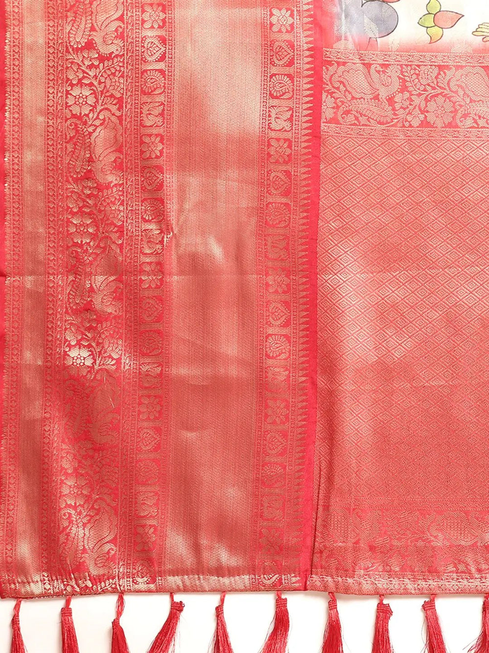 Kalamkari Pattu Banarasi Silk Saree    collapse