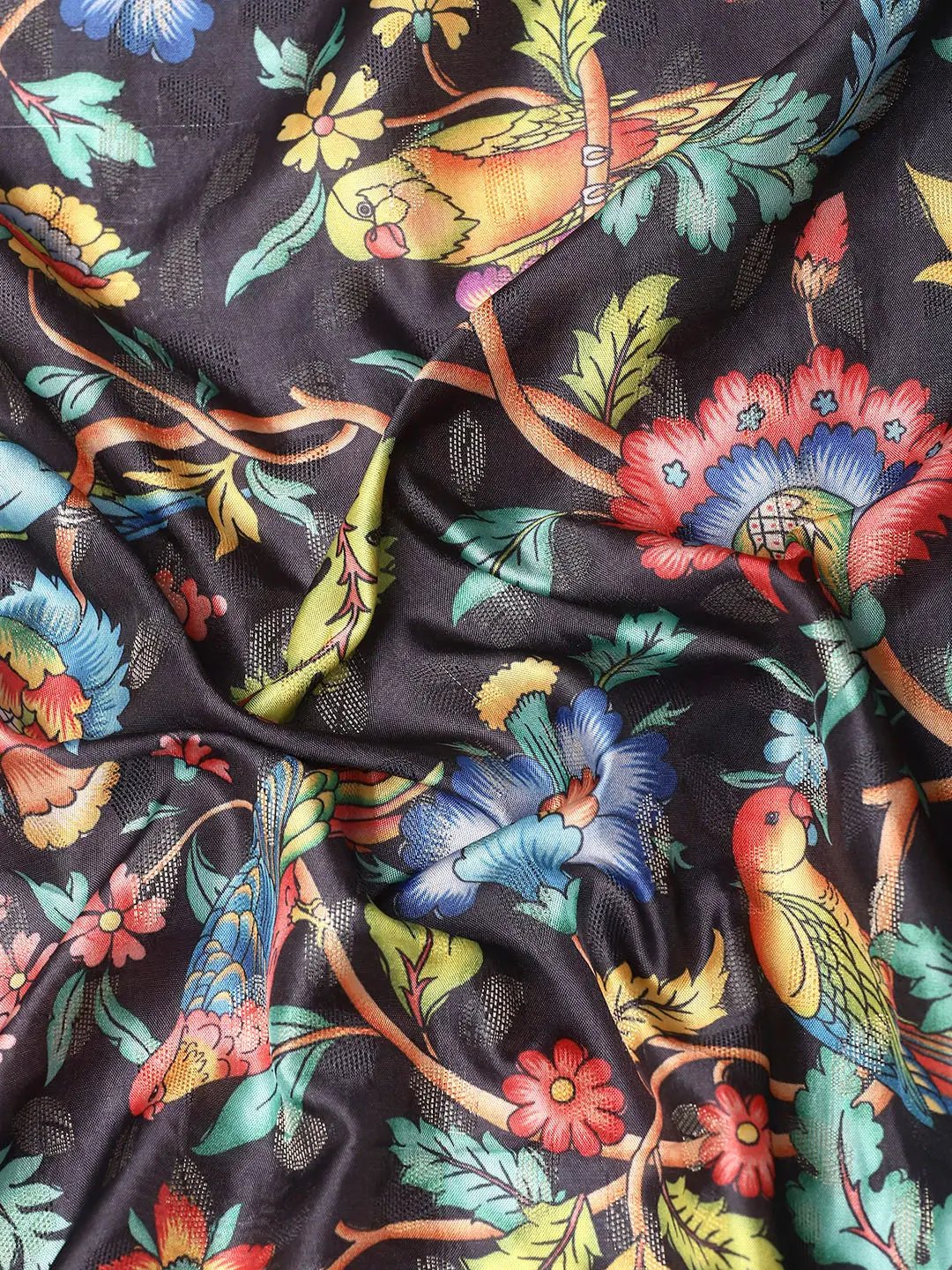 Kalamkari Pattu Banarasi Silk Saree 