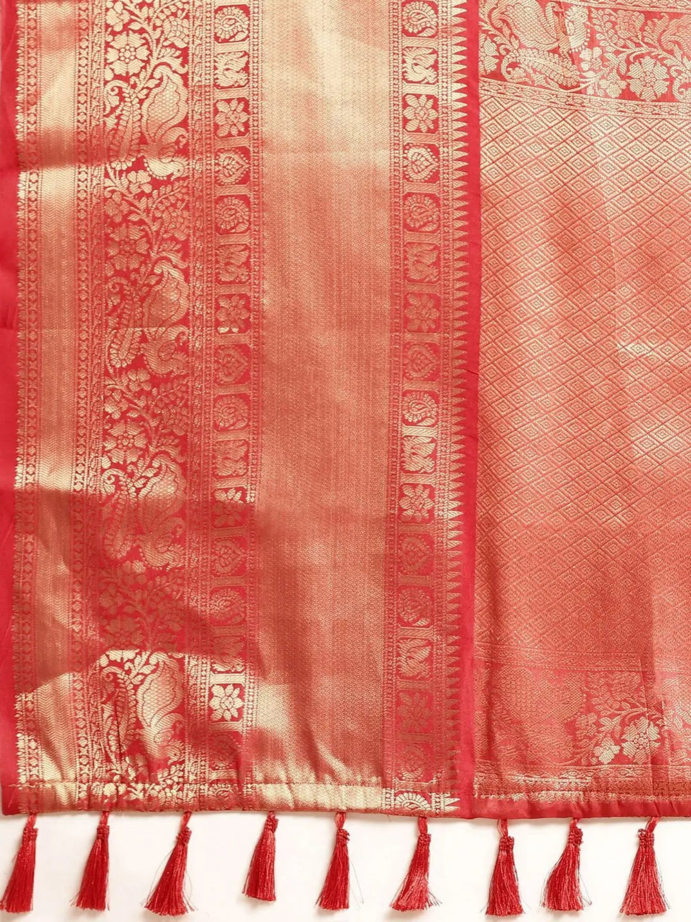 Kalamkari Pattu Banarasi Silk Saree 