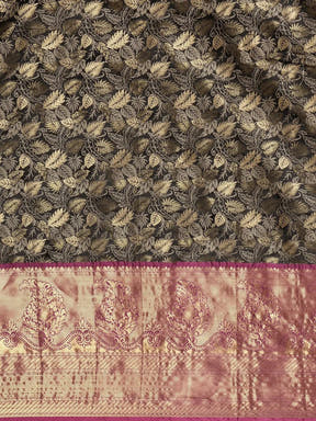 Stylish Kanjivaram Silk Saree Woven Design With Zari Work