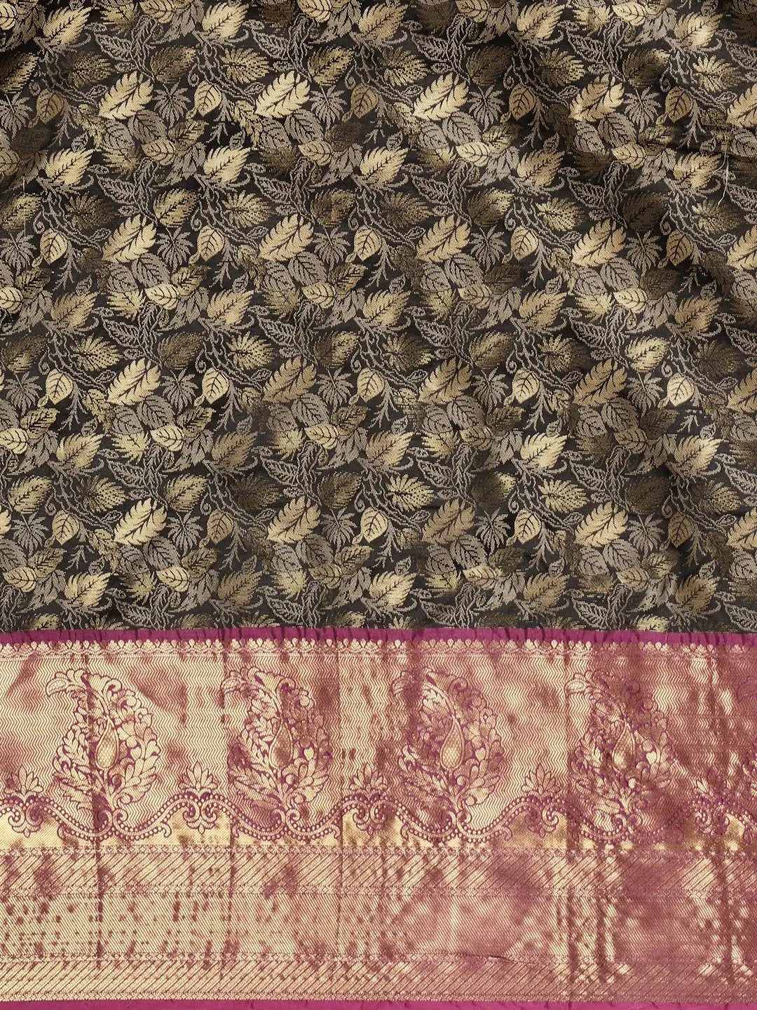 Stylish Kanjivaram Silk Saree Woven Design With Zari Work