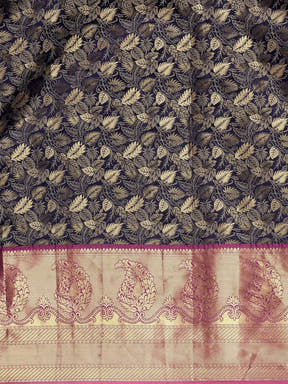Stylish Kanjivaram Silk Saree Woven Design With Zari Work