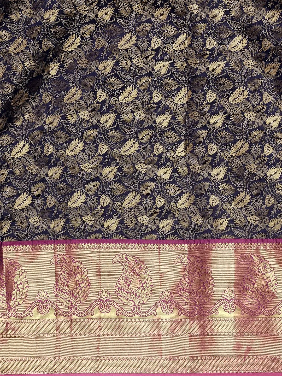 Stylish Kanjivaram Silk Saree Woven Design With Zari Work