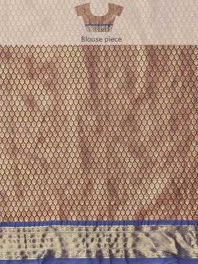  Beautiful Kanjivaram Silk Saree with Zari Work