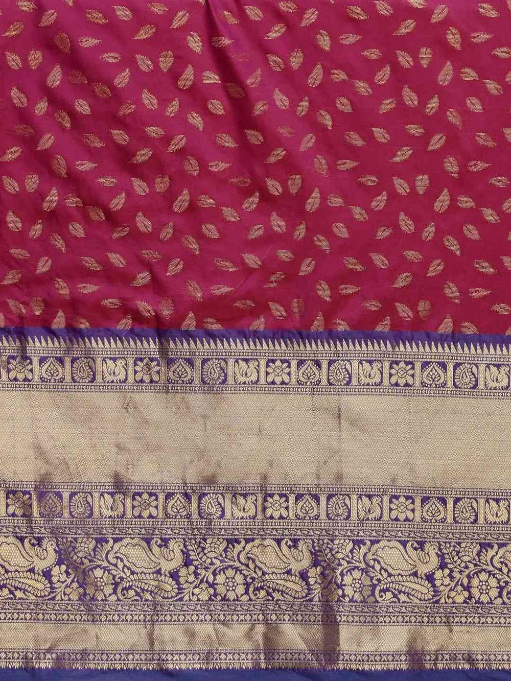  Banarasi Kanchi Pattu Saree with Ethnic Zari Motif Work