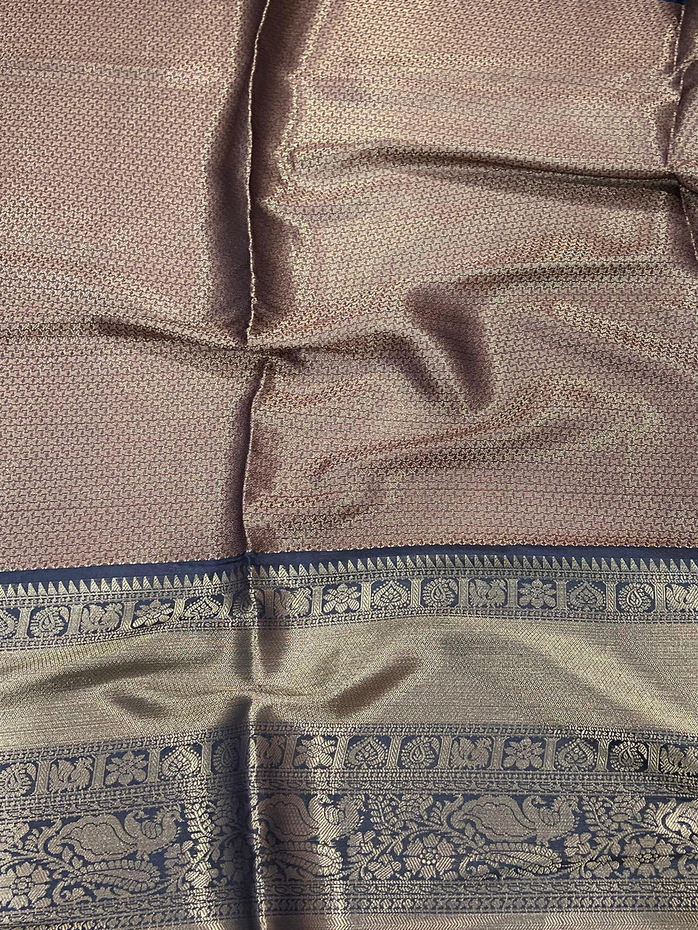 Intricate Teal Banarasi Silk Saree