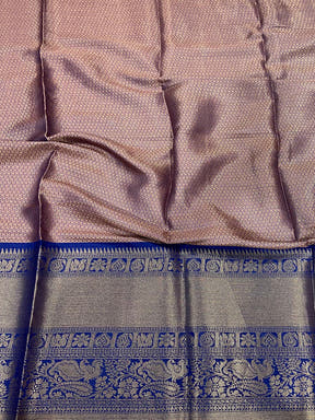 Intricate Aqua Pearl Banarasi Silk Saree