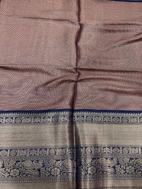 Intricate Tan Banarasi Silk Saree
