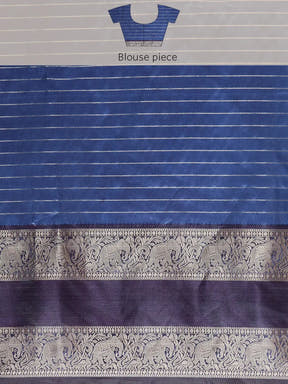  Banarasi Silk Gadwal Pattu Saree With Zari weaving