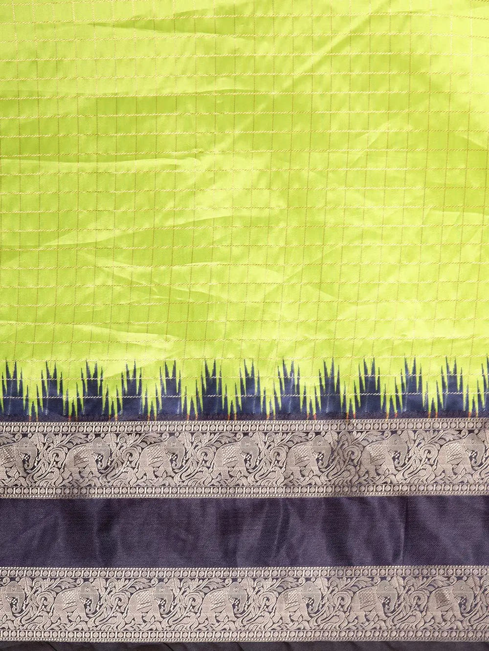  Banarasi Silk Gadwal Pattu Saree With Zari weaving