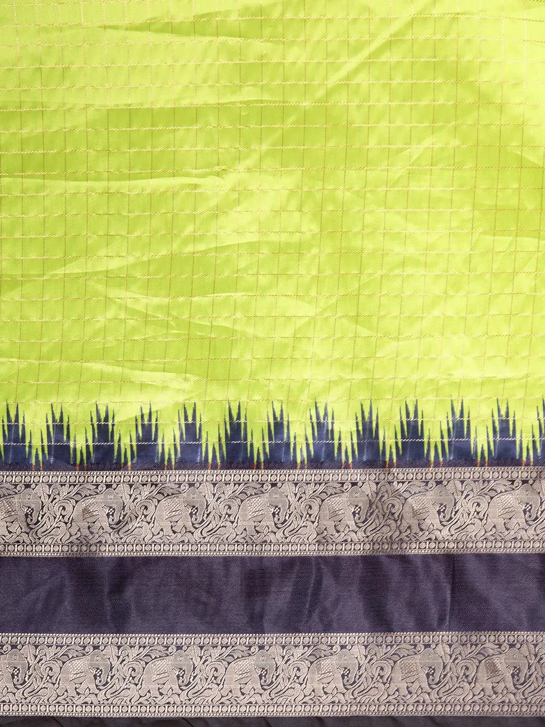  Banarasi Silk Gadwal Pattu Saree With Zari weaving