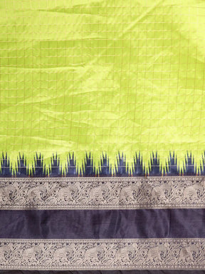  Banarasi Silk Gadwal Pattu Saree With Zari weaving