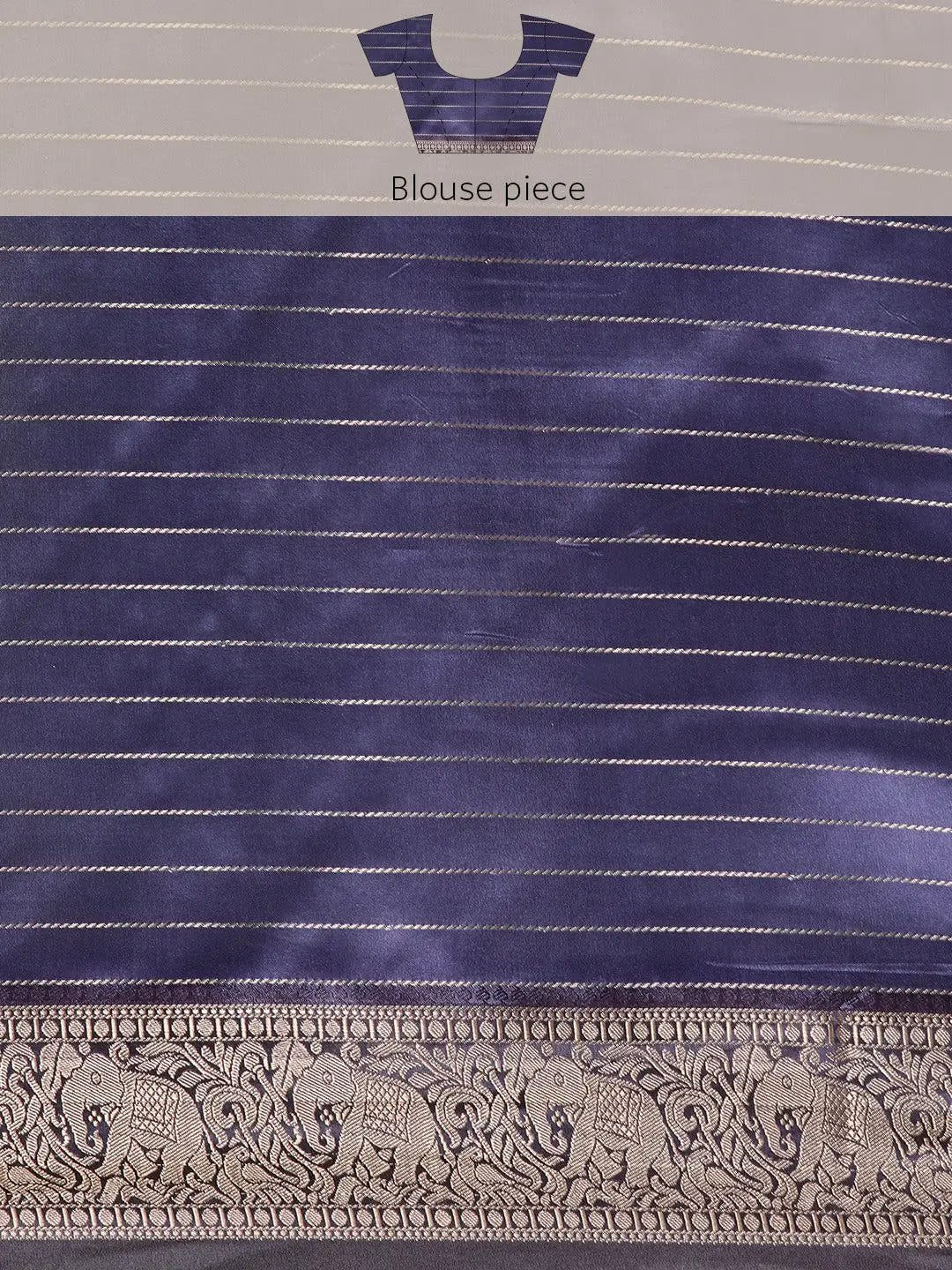  Banarasi Silk Gadwal Pattu Saree With Zari weaving