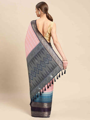  Digital Kalamkari Pattu Banarasi Silk Saree