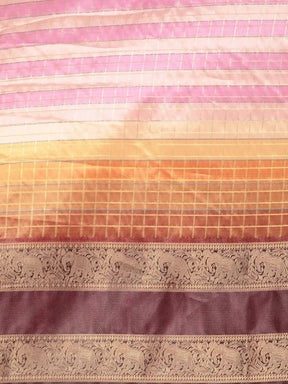 Digital Kalamkari Pattu Banarasi Silk Saree