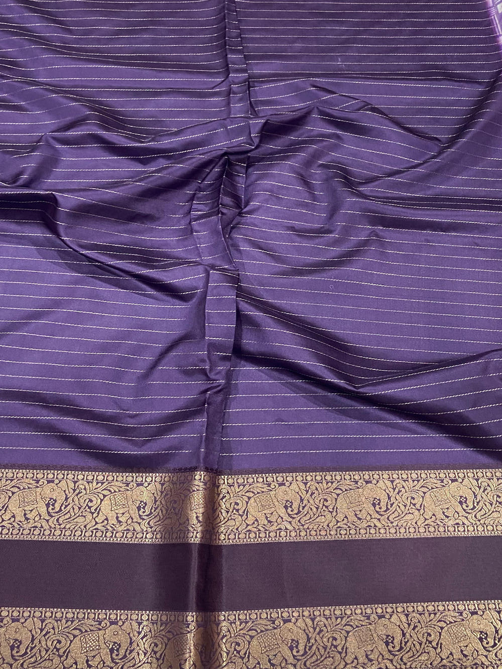 Purple Patola Silk Zari Saree
