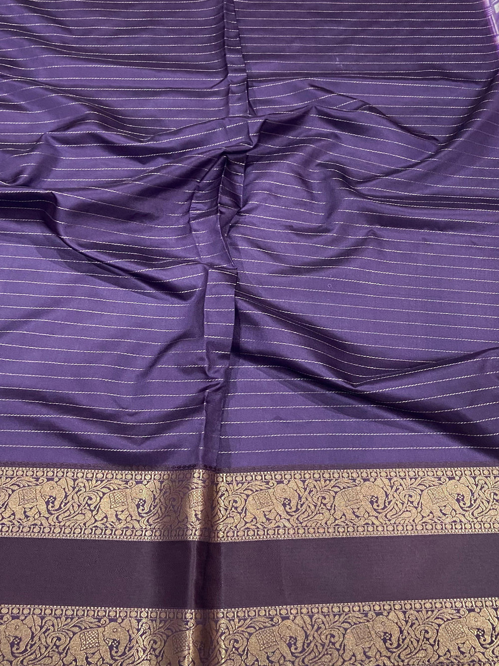 Purple Patola Silk Zari Saree