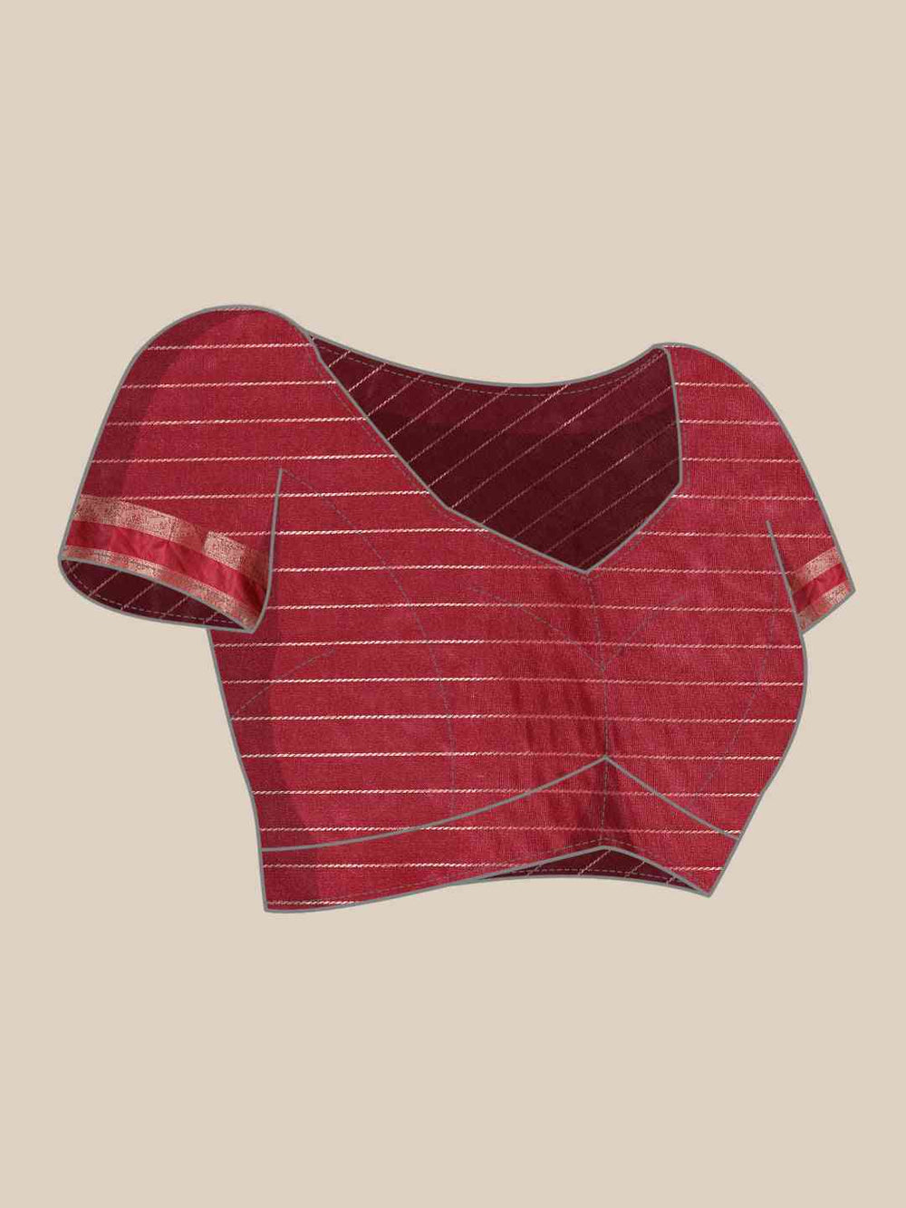  Banarasi Silk Gadwal Pattu Saree With Zari weaving