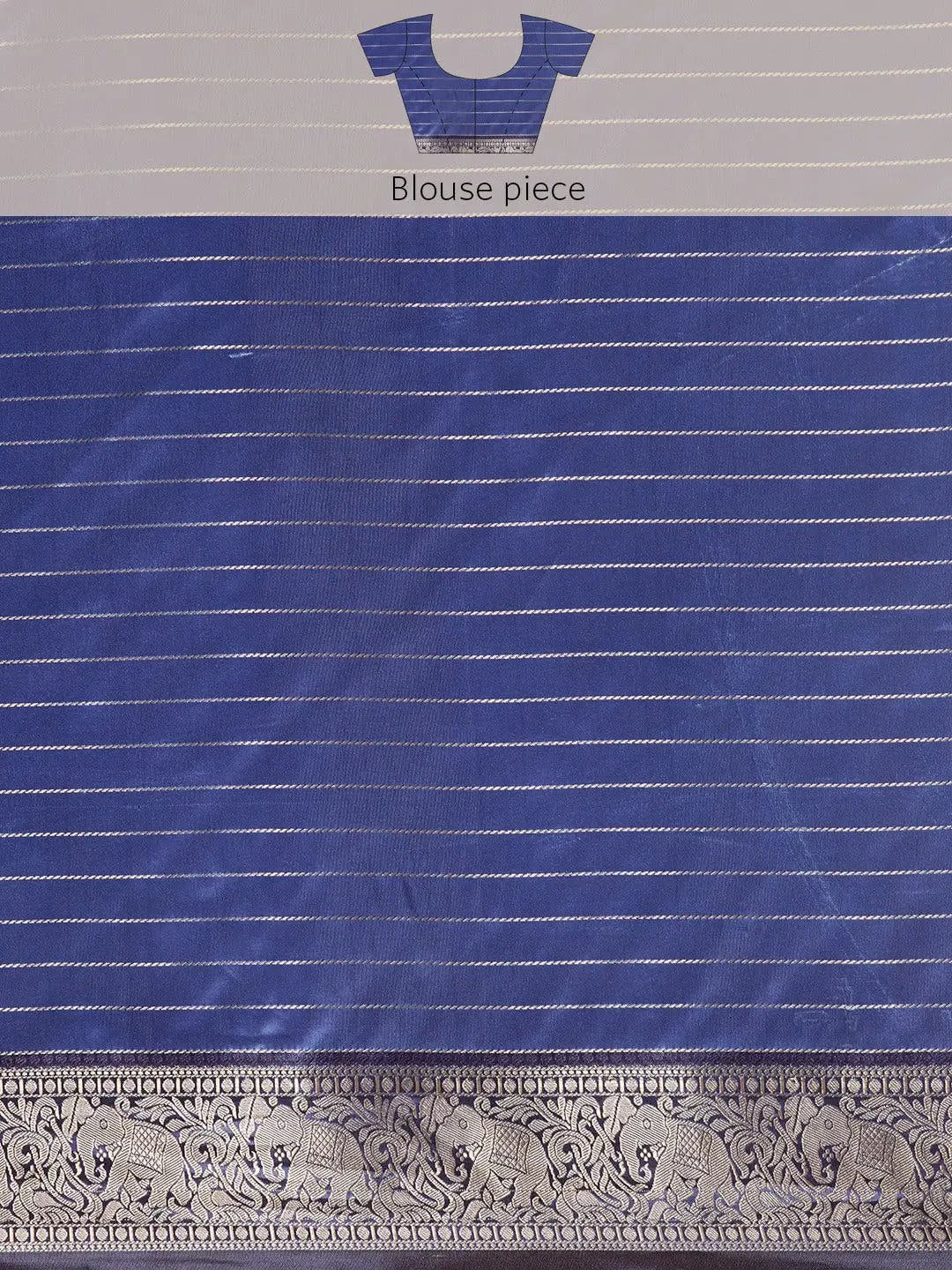  Banarasi Silk Gadwal Pattu Saree With Zari weaving