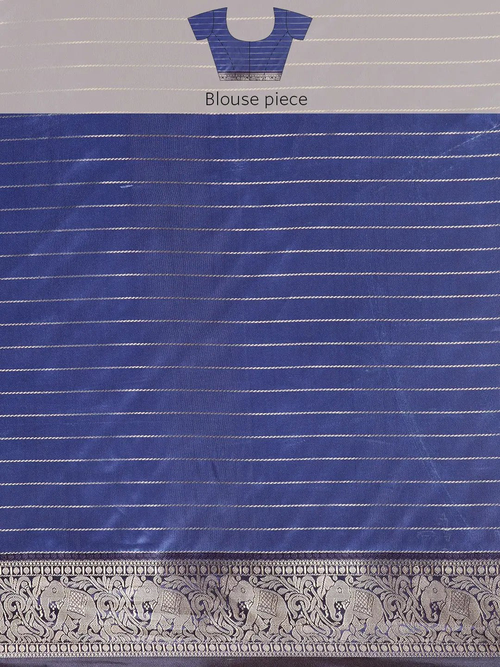  Banarasi Silk Gadwal Pattu Saree With Zari weaving