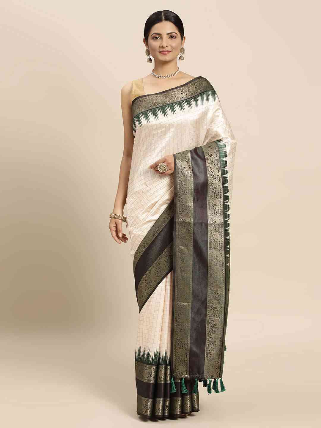  Banarasi Silk Gadwal Pattu Saree With Zari weaving Vastranand