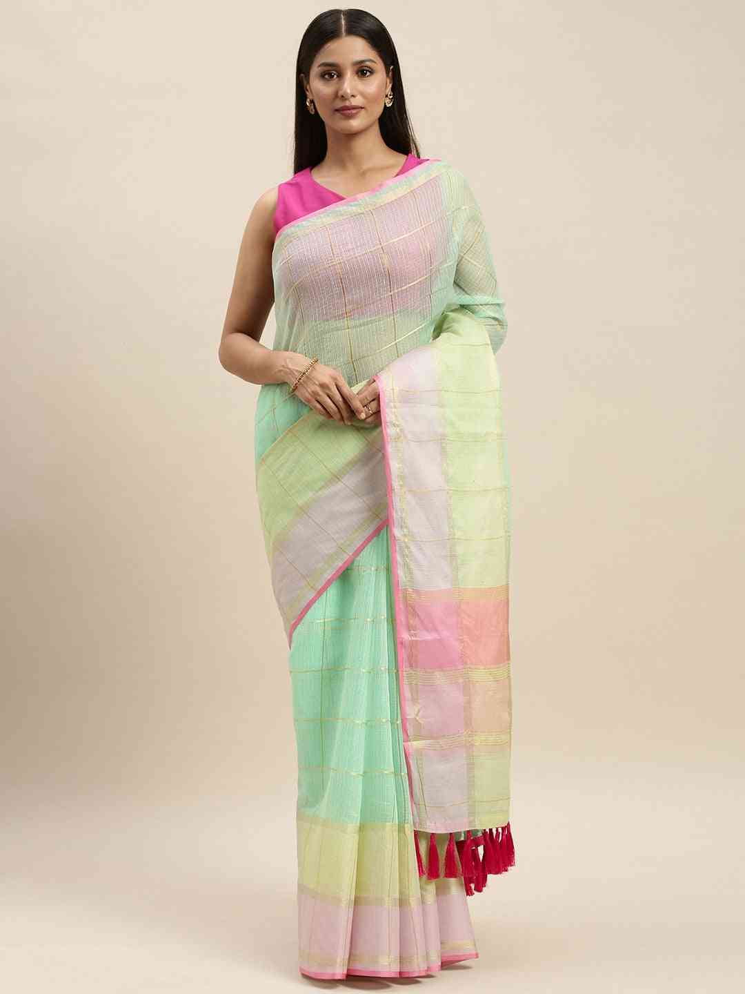 Buy Exclusive Soft Kota Doriya Zari Work Saree | Vastranand