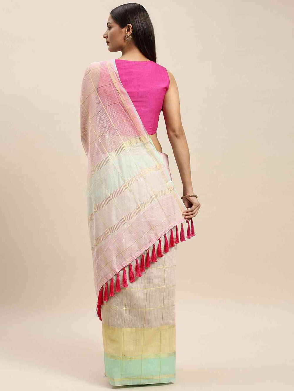 Buy Exclusive Soft Kota Doriya Zari Work Saree | Vastranand