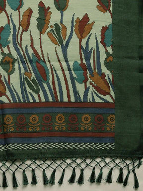 Latest Silk Saree With Solid Floral Print