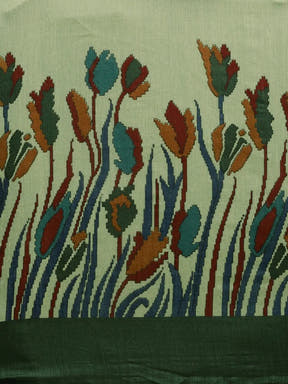 Latest Silk Saree With Solid Floral Print
