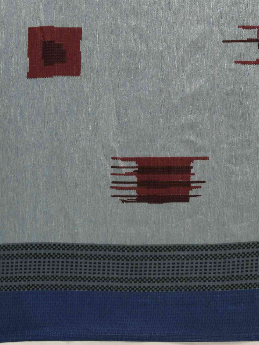 Beautiful Silk Saree With Geometric Prints