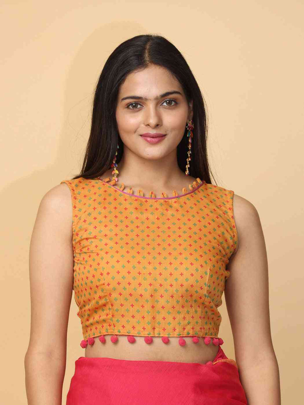 Pure Slab Cotton Trendy Block Print Designer Saree