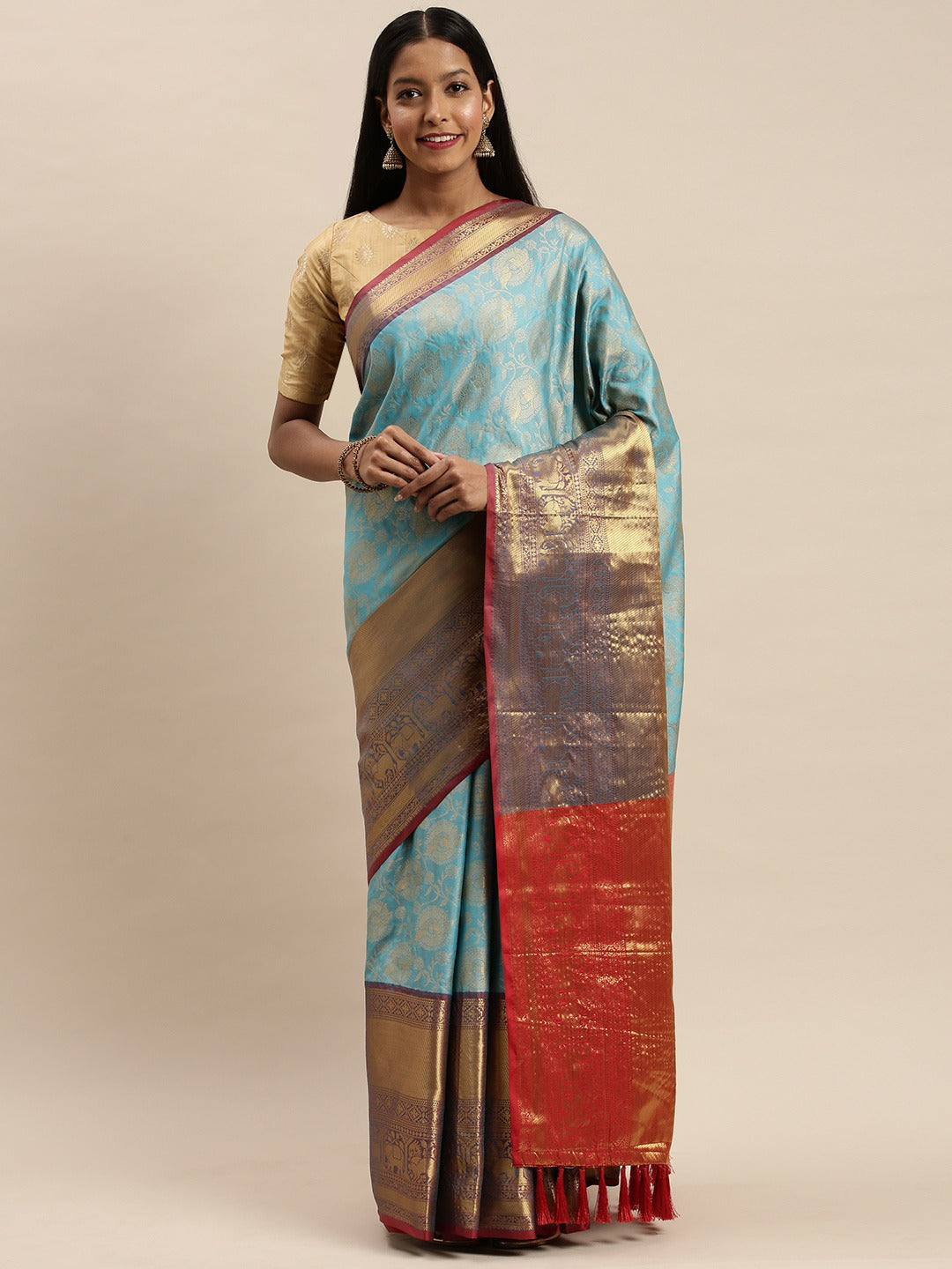 Buy Banarasi Soft Silk Kanjivaaram Saree | Vastranand
