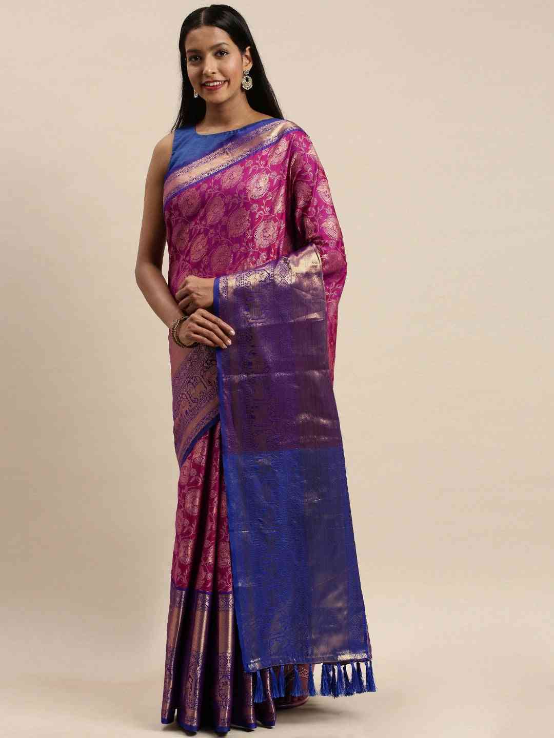 Buy Banarasi Soft Silk Kanjivaaram Saree | Vastranand