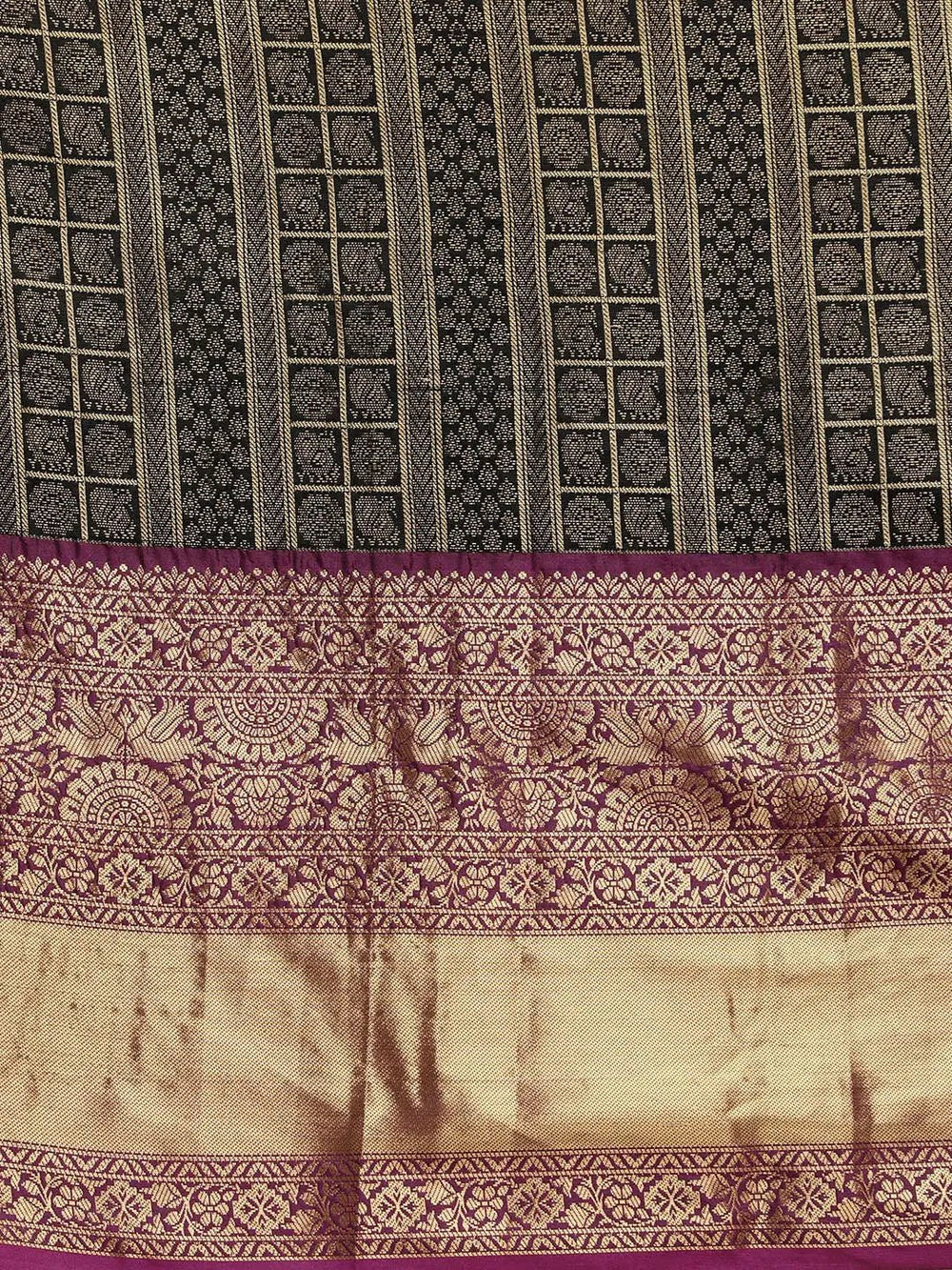  Latest Banarasi Woven Design Saree With Zari Border