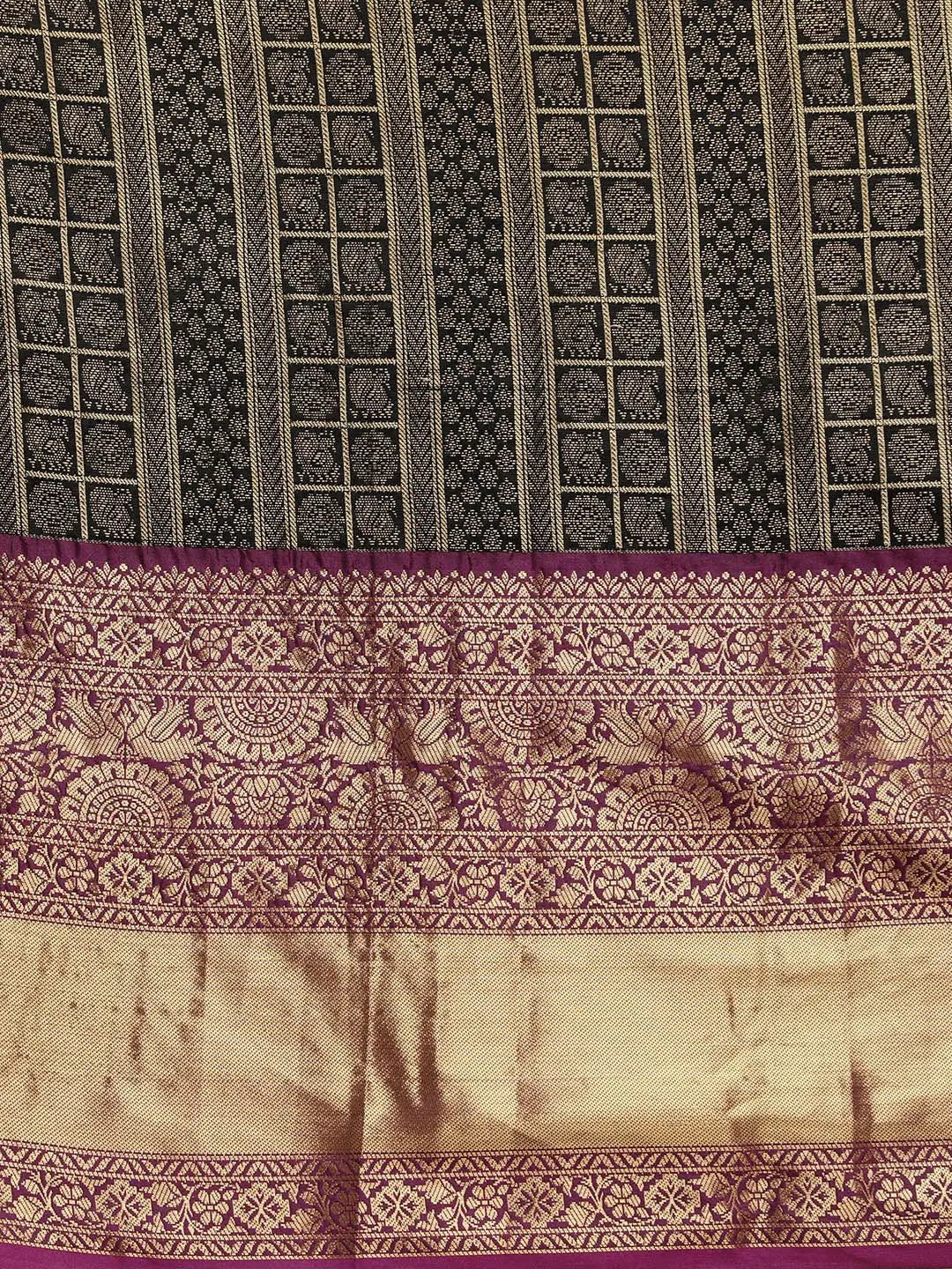  Latest Banarasi Woven Design Saree With Zari Border