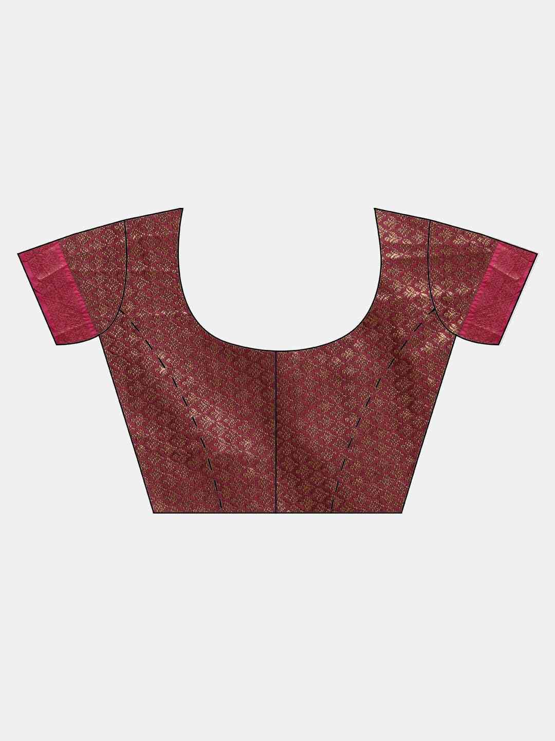  Latest Banarasi Woven Design Saree With Zari Border